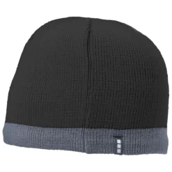 Elevate Black/Steel Grey Cogent Knit Beanie