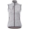 Elevate Women's Light Heather Grey Fontaine Knit Vest