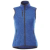 Elevate Women's Metro Blue Heather Fontaine Knit Vest