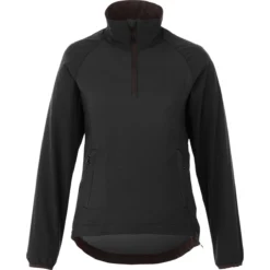 Elevate Women's Black Smoke Odaray Half Zip Jacket