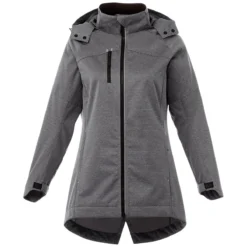 Elevate Women's Black Smoke Bergamo Softshell Jacket