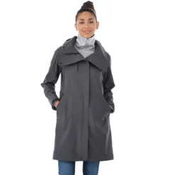 Elevate Women's Grey Storm Manhattan Softshell Jacket -Elevate TM92934 Grey Storm HTF
