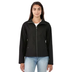 Elevate Women's Black Karmine Softshell Jacket -Elevate TM92937 995 HTF