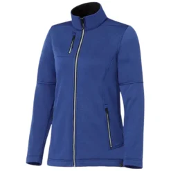 Elevate Women's Metro Blue Heather Joris Eco Softshell Jacket -Elevate TM92940 Metro Blue Heather S