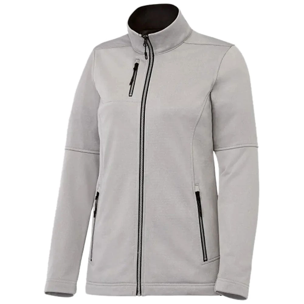 Elevate Women's Silver Heather Joris Eco Softshell Jacket 2 Elevate Women's Silver Heather Joris Eco Softshell Jacket - Image 2