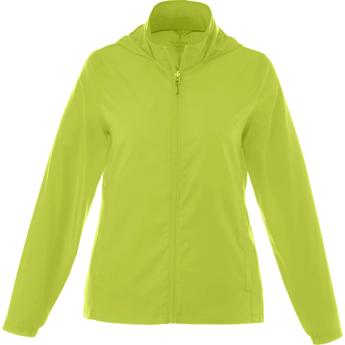 Elevate Women's Hi-Liter Green Darien Packable Jacket 1 Elevate Women's Hi-Liter Green Darien Packable Jacket