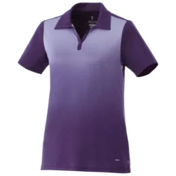 Elevate Women's Dark Plum Next Short Sleeve Polo