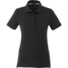 Elevate Women's Black Banfield Short Sleeve Polo