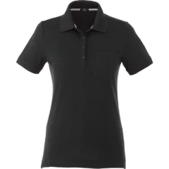 Elevate Women's Black Banfield Short Sleeve Polo