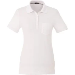 Elevate Women's White Banfield Short Sleeve Polo