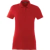 Elevate Women's Team Red Acadia Short Sleeve Polo