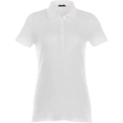 Elevate Women's White Acadia Short Sleeve Polo