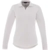 Elevate Women's White Mori Long Sleeve Polo