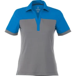 Elevate Women's Olympic Blue/Steel Grey Mack Short Sleeve Polo
