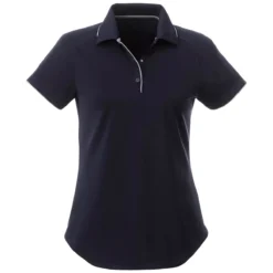 Elevate Women's Vintage Navy/Quarry Remus Short Sleeve Polo