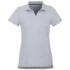 Elevate Women's Heather Grey Somoto Eco Short Sleeve Polo