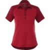 Elevate Women's Vintage Red Heather/Chili Sagano Short Sleeve Polo