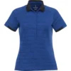 Elevate Women's Metro Blue Heather/Metro Blue Emory Short Sleeve Polo