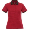 Elevate Women's Vintage Red Heather/Vintage Red Emory Short Sleeve Polo