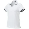 Elevate Women's White/Grey Storm Cerrado Short Sleeve Polo