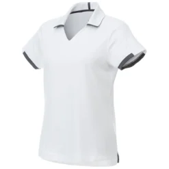 Elevate Women's White/Grey Storm Cerrado Short Sleeve Polo