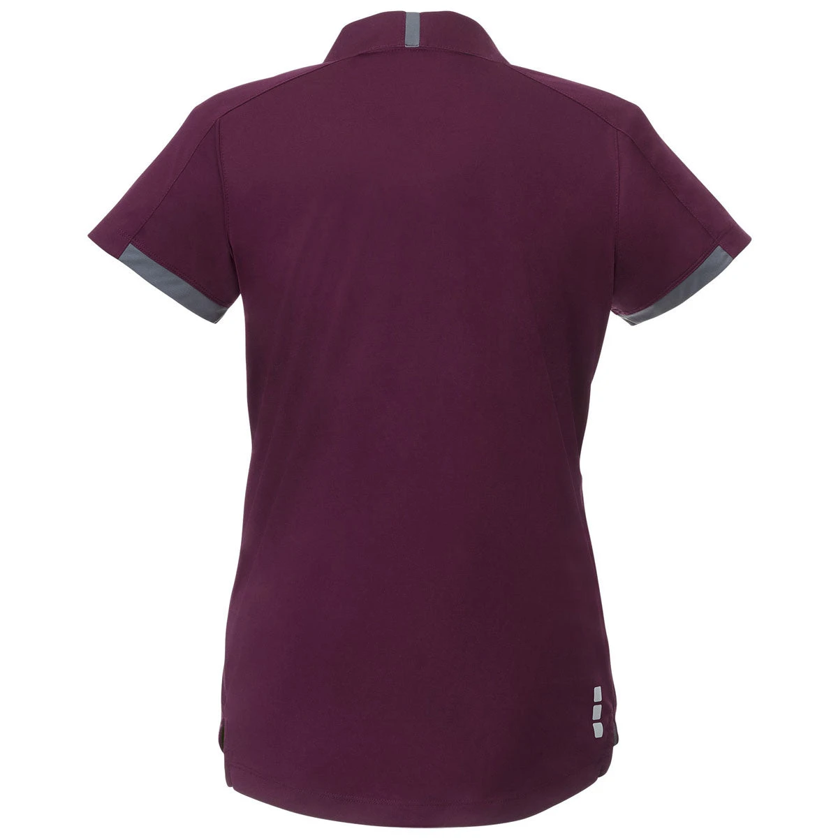 Elevate Women's Maroon/Grey Storm Cerrado Short Sleeve Polo 2 Elevate Women's Maroon/Grey Storm Cerrado Short Sleeve Polo - Image 2
