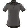 Elevate Women's Charcoal/Black Smoke Laramie Short Sleeve Polo