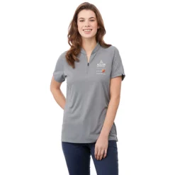 Elevate Women's Quarry Hakone Short Sleeve Polo -Elevate TM96612 938 HTF