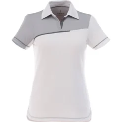 Elevate Women's White Prater Short Sleeve Polo