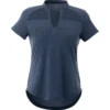 Elevate Women's Indigo Heather Antero Short Sleeve Polo