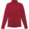 Elevate Women's Vintage Red Caltech Knit Quarter Zip