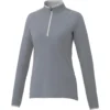 Elevate Women's Steel Grey Knew Knit Half Zip