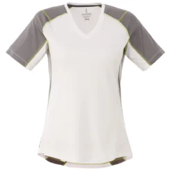 Elevate Women's White/Steel Grey Taku Short Sleeve Tech Tee