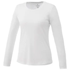 Elevate Women's White Parima Long Sleeve Tech Tee