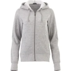 Elevate Women's Heather Grey Cypress Fleece Zip Hoody