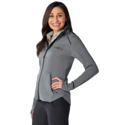 Elevate Women's Black/Heather Charcoal Tamarack Full Zip Jacket -Elevate TM98137 995 HTS