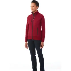 Elevate Women's Vintage Red Panorama Hybrid Knit Jacket -Elevate TM98153 369 HTS