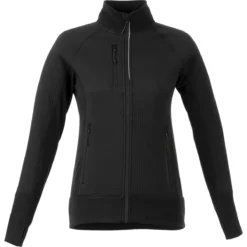 Elevate Women's Black Panorama Hybrid Knit Jacket