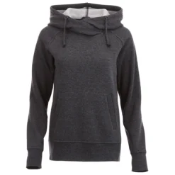 Elevate Women's Heather Dark Charcoal Dayton Fleece Hoody