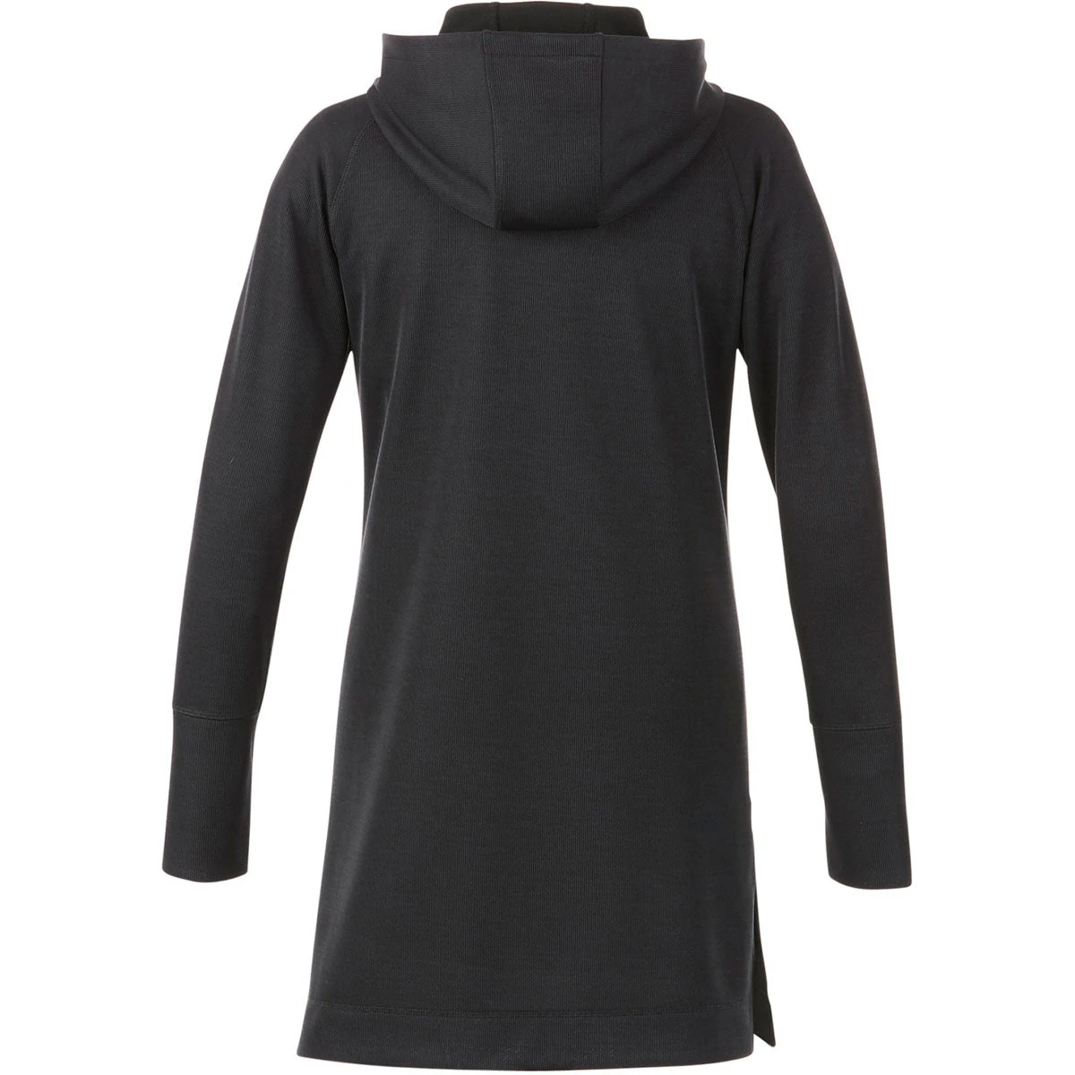 Elevate Women's Black Odell Knit Zip Hoody 2 Elevate Women's Black Odell Knit Zip Hoody - Image 2