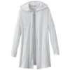 Elevate Women's White Ashland Knit Hooded Cardigan