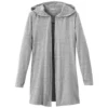Elevate Women's Heather Grey Ashland Knit Hooded Cardigan