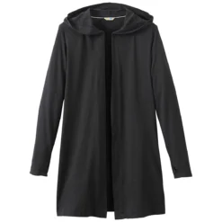 Elevate Women's Black Ashland Knit Hooded Cardigan