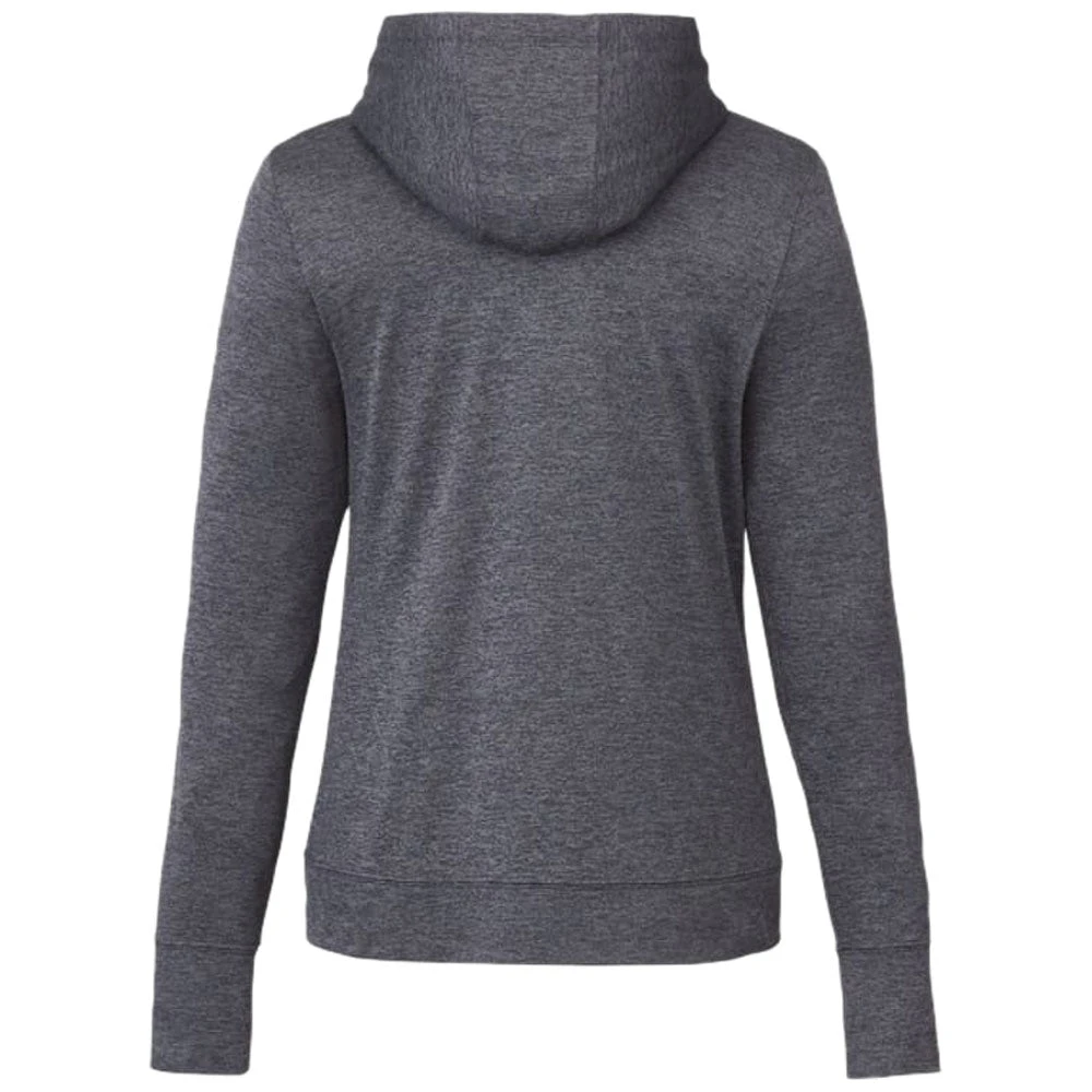 Elevate Women's Heather Dark Charcoal Lavar Eco Knit Hoody 2 Elevate Women's Heather Dark Charcoal Lavar Eco Knit Hoody - Image 2