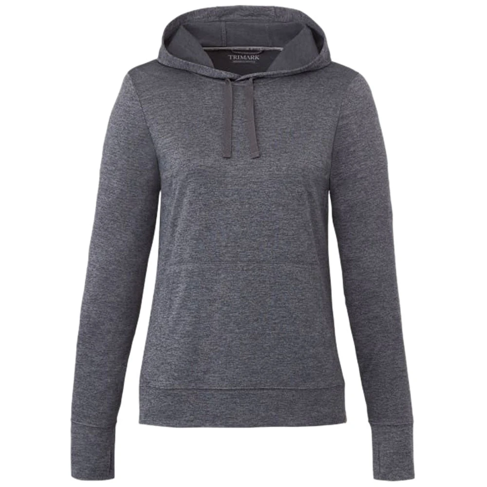 Elevate Women's Heather Dark Charcoal Lavar Eco Knit Hoody 1 Elevate Women's Heather Dark Charcoal Lavar Eco Knit Hoody