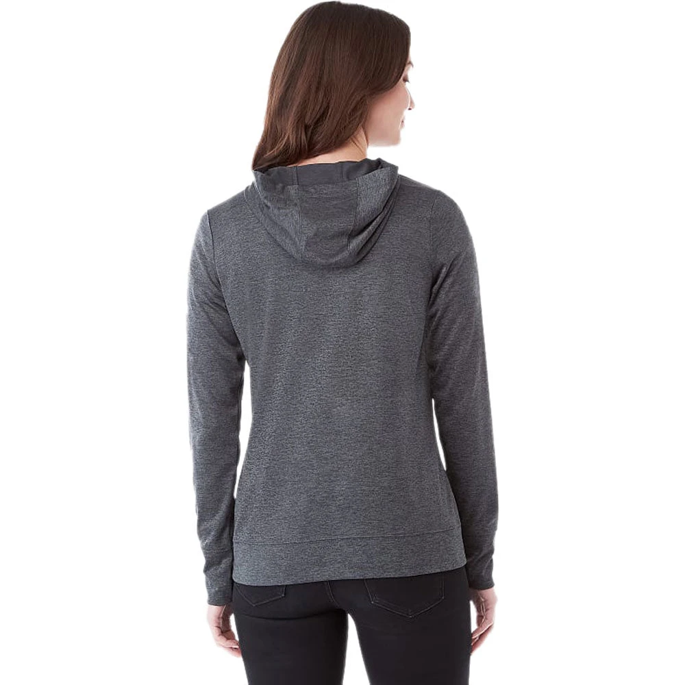 Elevate Women's Heather Dark Charcoal Lavar Eco Knit Hoody 4 Elevate Women's Heather Dark Charcoal Lavar Eco Knit Hoody - Image 4
