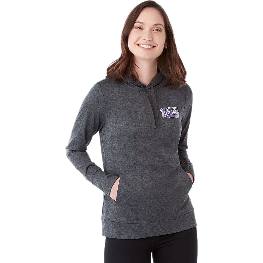 Elevate Women's Heather Dark Charcoal Lavar Eco Knit Hoody 3 Elevate Women's Heather Dark Charcoal Lavar Eco Knit Hoody - Image 3