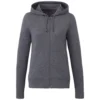 Elevate Women's Heather Dark Charcoal Argus Eco Fleece Full Zip Hoody