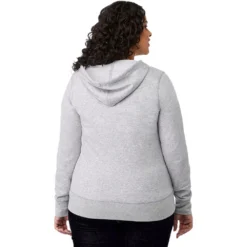 Elevate Women's Heather Grey Argus Eco Fleece Full Zip Hoody -Elevate TM98223 Heather Grey HTB