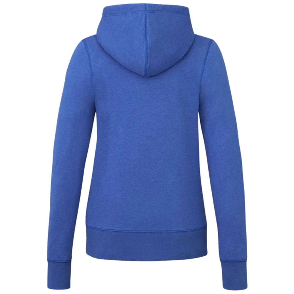 Elevate Women's New Royal Heather Argus Eco Fleece Full Zip Hoody 2 Elevate Women's New Royal Heather Argus Eco Fleece Full Zip Hoody - Image 2